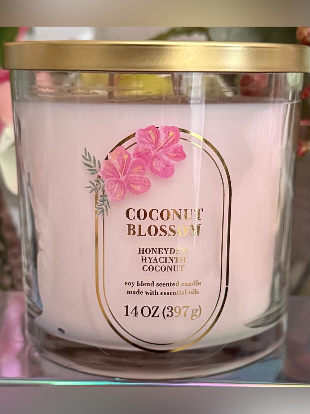 🆕🌸 SONOMA “COCONUT BLOSSOM” 3-WICK CANDLE. SOY WAX BLEND. BRAND NEW.